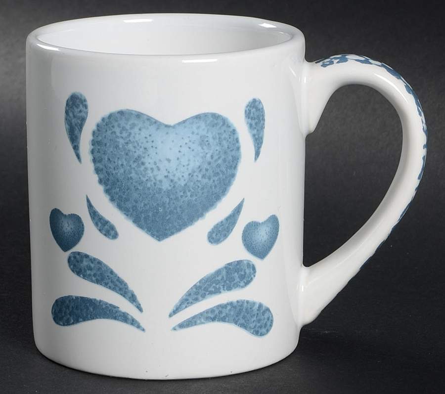 Blue Hearts (Corelle) Mug by Corning Corelle-1