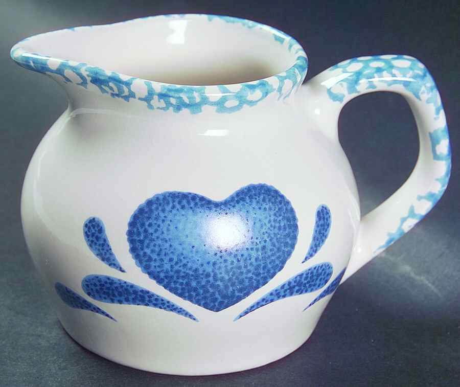 Blue Hearts (Corelle) Creamer by Corning Corelle-1