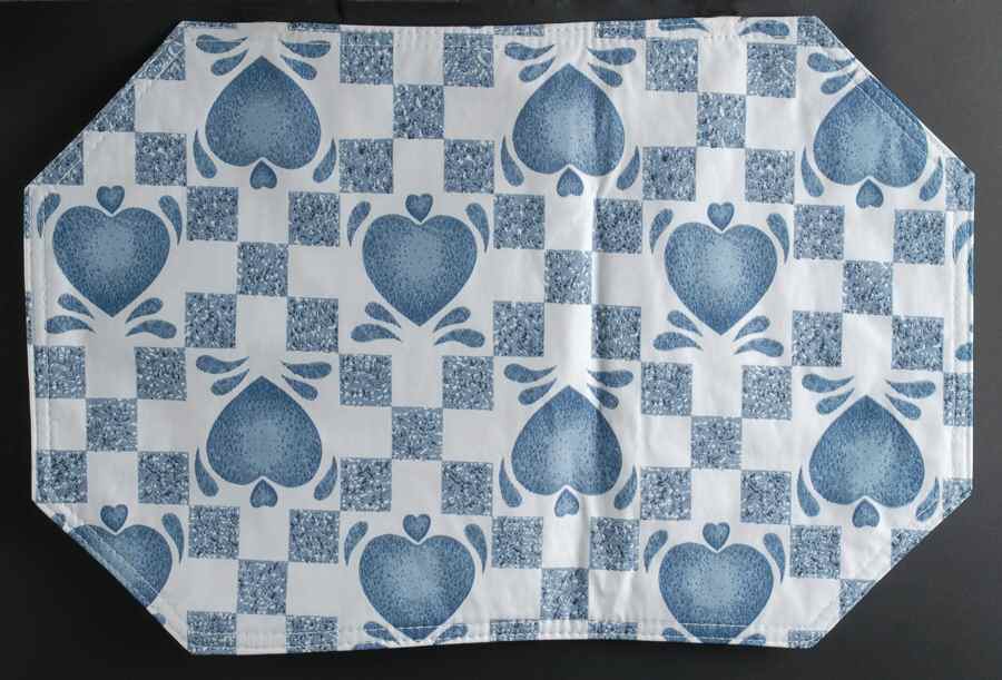 Blue Hearts (Corelle) Vinyl Placemat by Corning Corelle-1