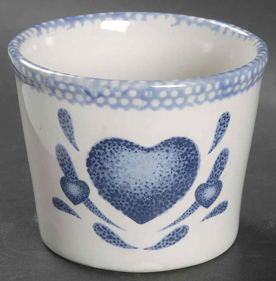 Blue Hearts (Corelle) 3" Planter by Corning Corelle-1