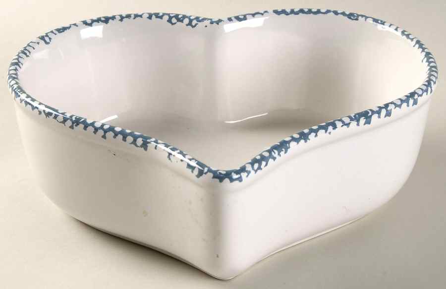 Blue Hearts (Corelle) 8" Heart Baker by Corning Corelle-1