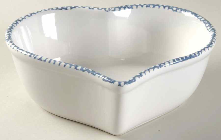 Blue Hearts (Corelle) 7" Heart Baker by Corning Corelle-1