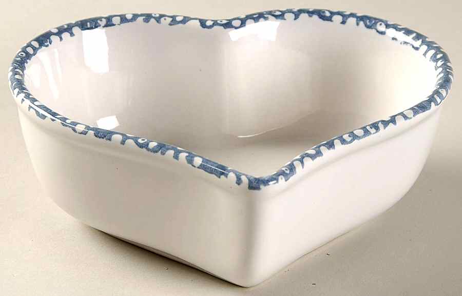 Blue Hearts (Corelle) 6" Heart Baker by Corning Corelle-1