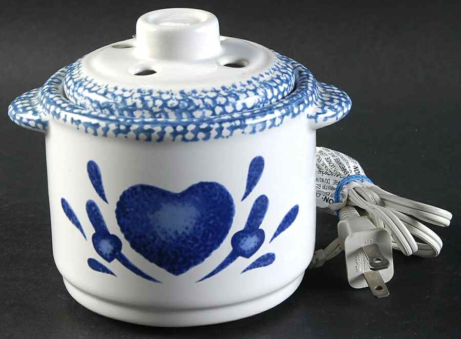 Blue Hearts (Corelle) Electric Potpourri Warmer with Lid by Corning Corelle-1