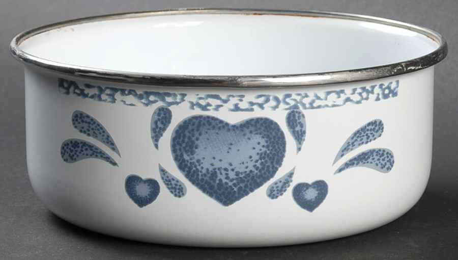 Blue Hearts (Corelle) 5" Metal Bowl by Corning Corelle-1