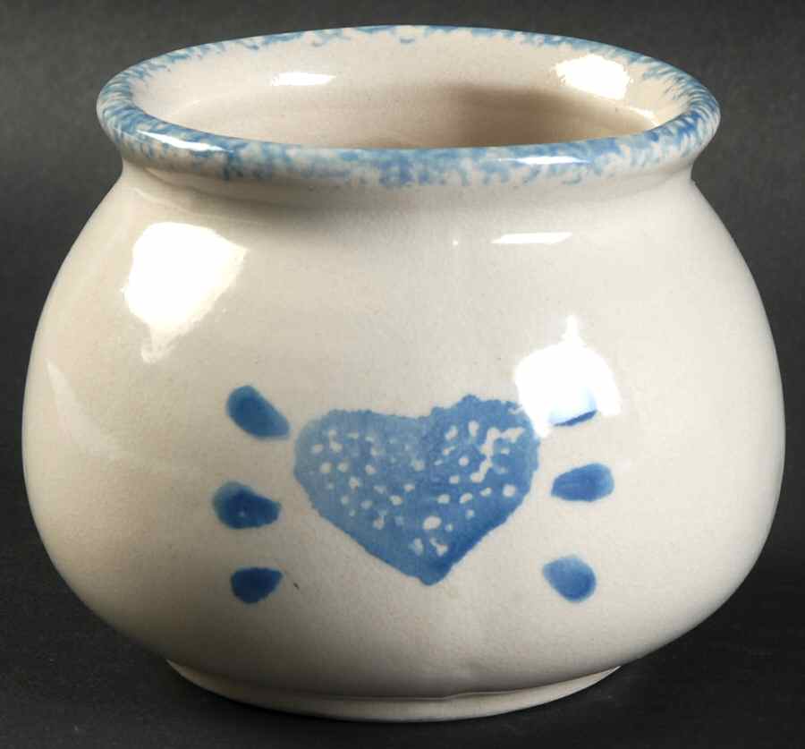 Blue Hearts (Corelle) Sugar Bowl No Lid by Corning Corelle-1