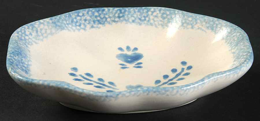Blue Hearts (Corelle) Soap Dish by Corning Corelle-1