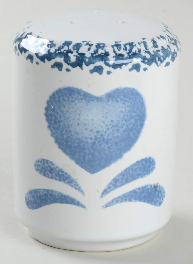 Blue Hearts (Corelle) Pepper Shaker by Corning Corelle-1