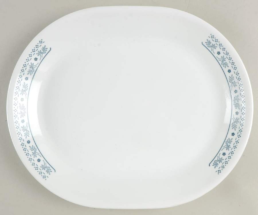 Blueberry (Corelle) 12" Oval Serving Platter by Corning Corelle-1
