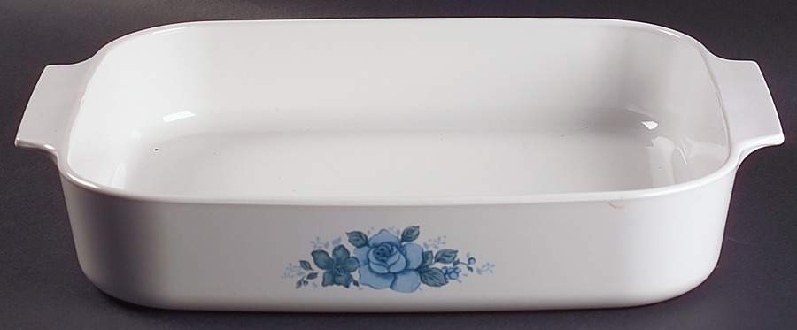 Blue Velvet (Corelle) 12" Rectangular Roaster by Corning Corelle-1