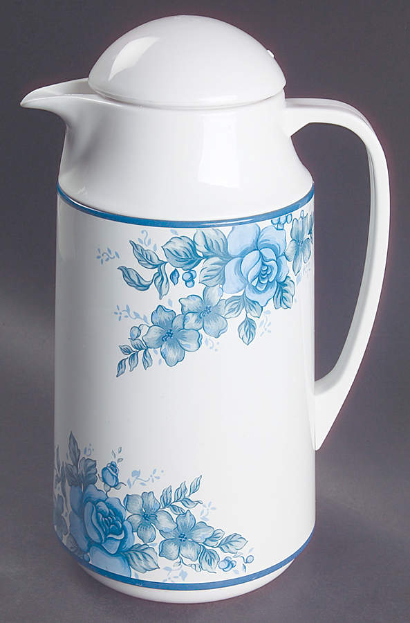 Blue Velvet (Corelle) Plastic Thermos/Carafe & Lid by Corning Corelle-1