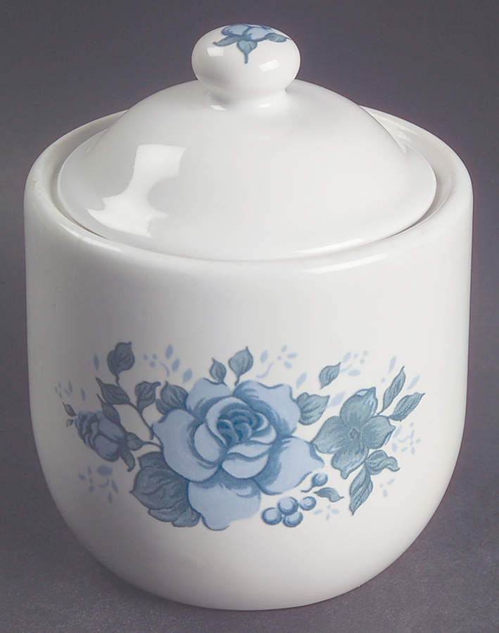 Blue Velvet (Corelle) Sugar Bowl & Lid by Corning Corelle-1