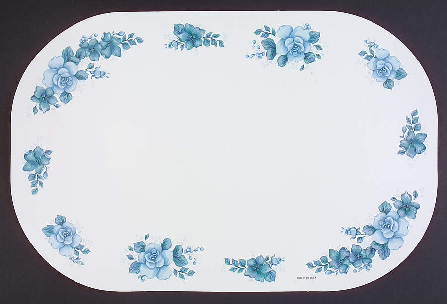 Blue Velvet (Corelle) Vinyl Placemat by Corning Corelle-1