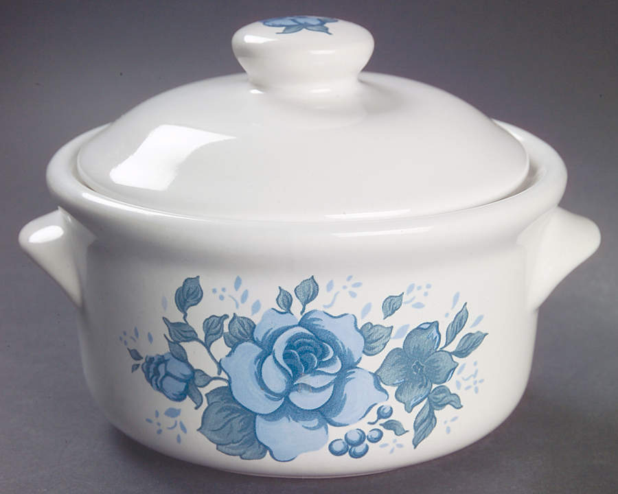 Blue Velvet (Corelle) Individual Casserole & Lid by Corning Corelle-1