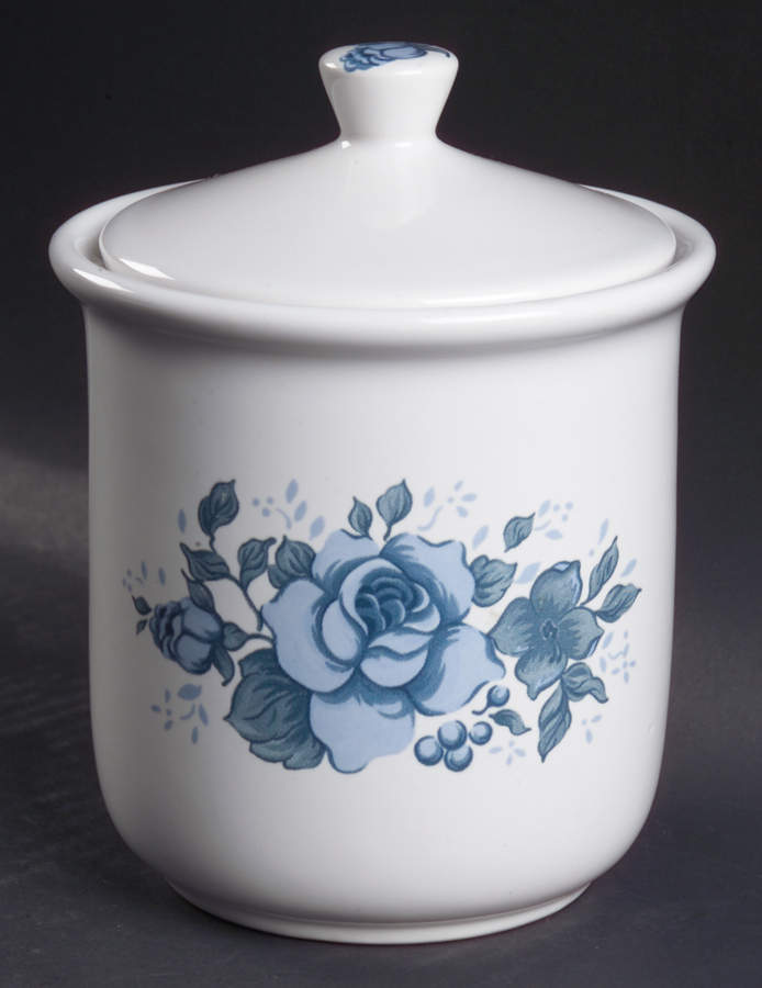 Blue Velvet (Corelle) Small Canister & Lid by Corning Corelle-1