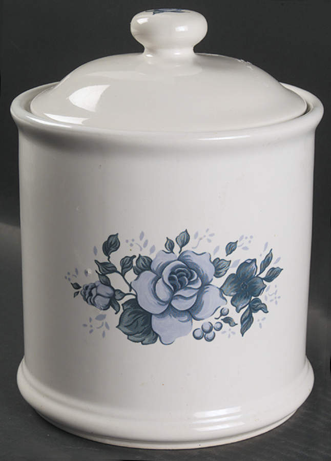 Blue Velvet (Corelle) Extra Large Canister & Lid by Corning Corelle-1