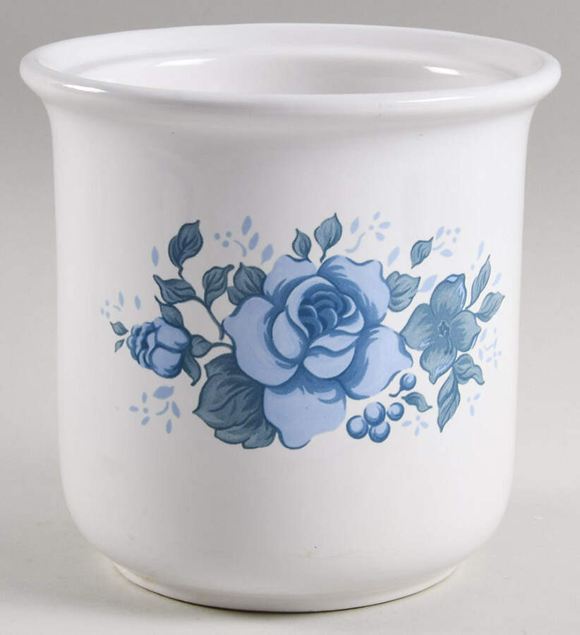 Blue Velvet (Corelle) Large Canister No Lid by Corning Corelle-1