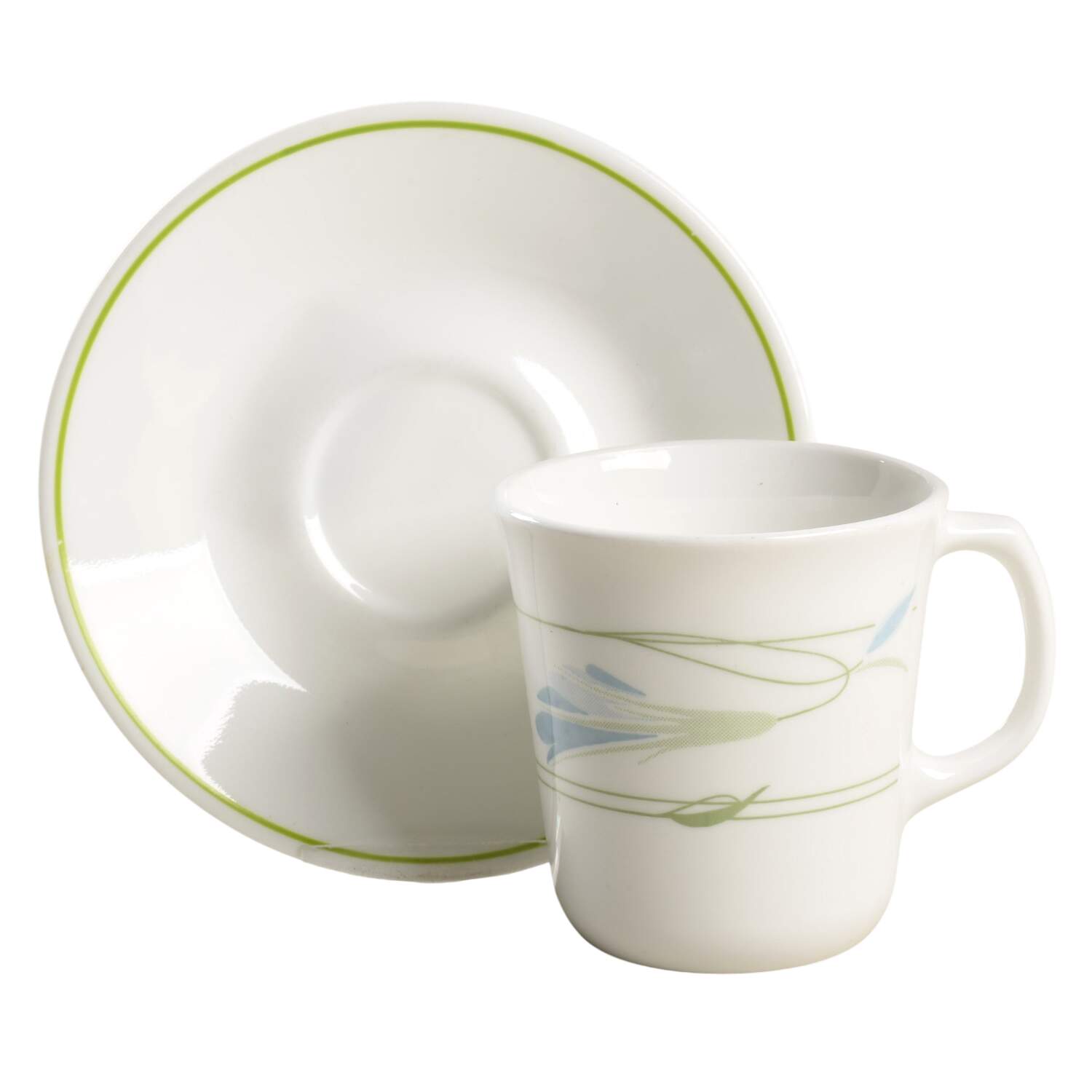 Blue Wreath (Corelle) Mug/Cup & Saucer Set by Corning Corelle-1