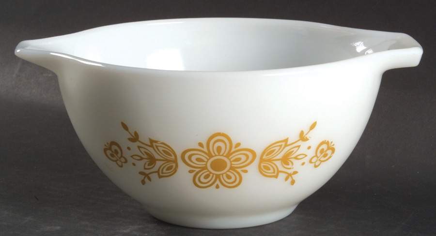 Butterfly Gold (Corelle) 7" Cinderella Mixing Bowl by Corning Corelle-1