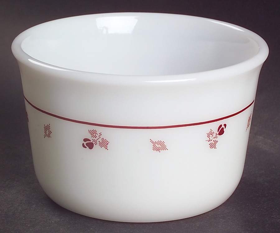 Burgundy (Corelle) Open Sugar Bowl by Corning Corelle-1