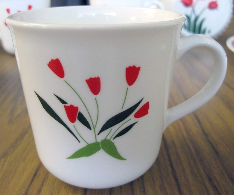 Casey's Flowers (Corelle) Mug by Corning Corelle-1