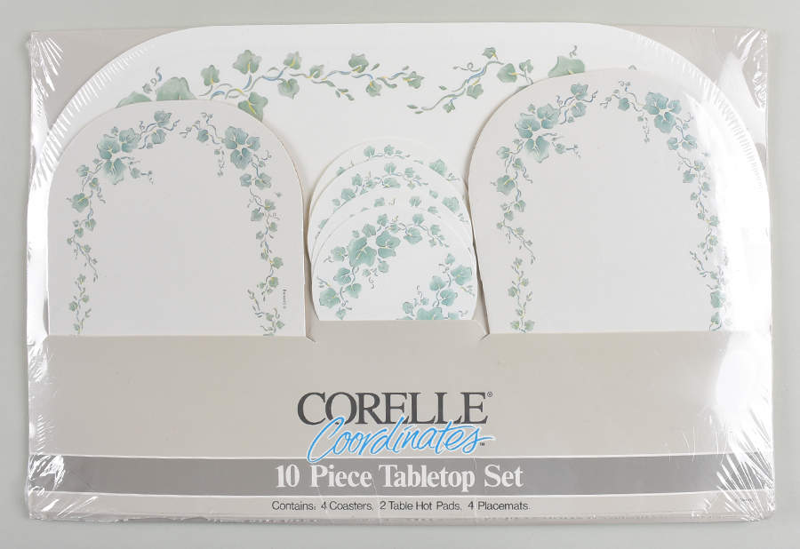 Callaway (Corelle) Tabletop Set-10pc(4coasters,2 Hot Pads,4placemats) by Corning Corelle-1