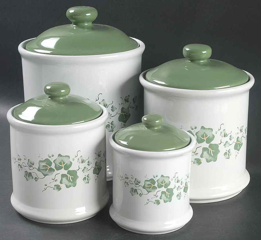 Callaway (Corelle) (4 Piece) Canister Set (Motif 2, Box Set) by Corning Corelle-1