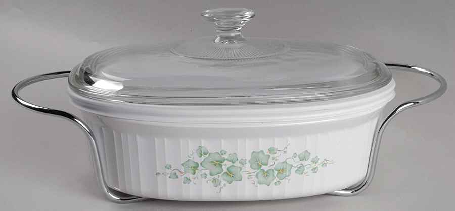 Callaway (Corelle) 2.5 Qt Oval Covered Casserole W/Plastic&Glass Lid by Corning Corelle-1