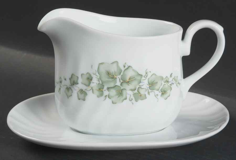 Callaway (Corelle) Gravy Boat & Underplate by Corning Corelle-1