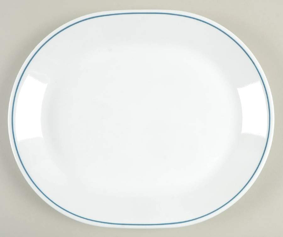 Colonial Mist 12" Oval Serving Platter by Corning Corelle-1