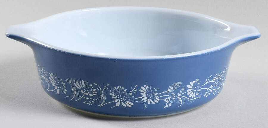 Colonial Mist 1 Pt Round Casserole No Lid by Corning Corelle-1
