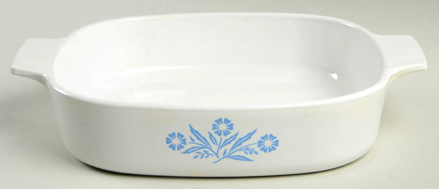 Cornflower Blue 1.5 Quart Square Casserole No Lid by Corning Corelle-1