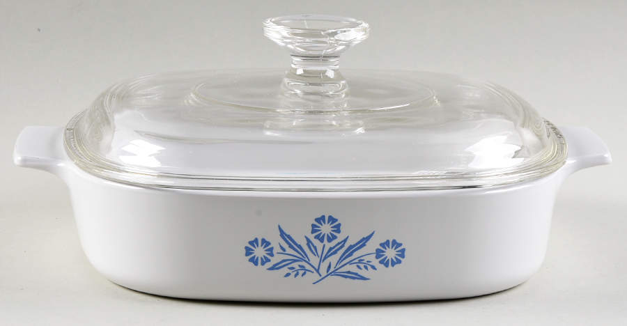Cornflower Blue Lid for 1.5 Quart Square Casserole by Corning Corelle-1