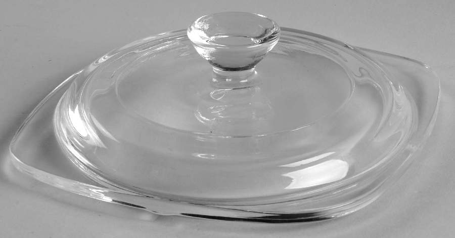 Cornflower Blue Glass Lid for 1 Qt Sauce Maker by Corning Corelle-1