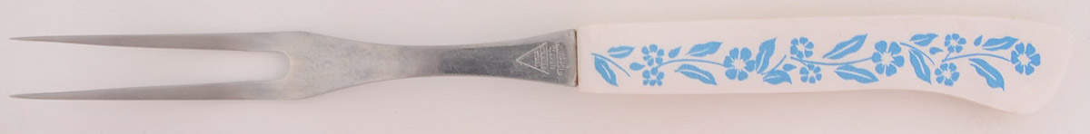 Cornflower Blue Fork-Carving/Stainless Prongs by Corning Corelle-1