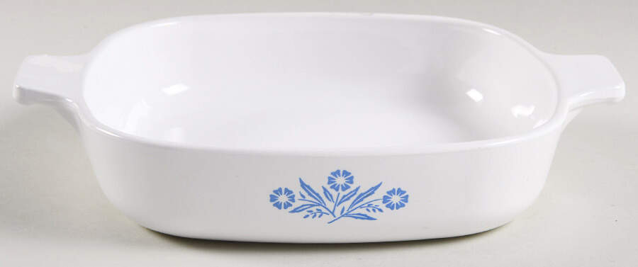 Cornflower Blue .75 Quart Square Casserole No Lid by Corning Corelle-1
