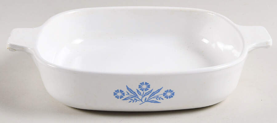 Cornflower Blue .75 Quart Square Casserole No Lid by Corning Corelle-1
