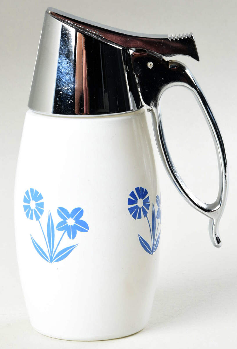 Cornflower Blue Syrup with Metal Lid by Corning Corelle-1