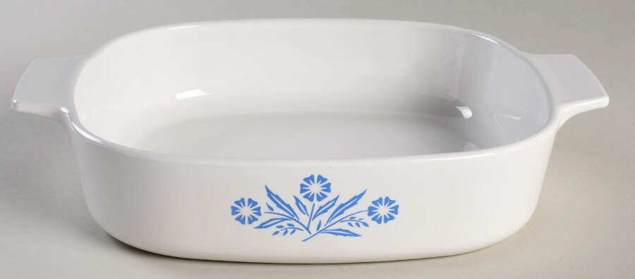 Cornflower Blue 1.5 Quart Square Casserole No Lid by Corning Corelle-1