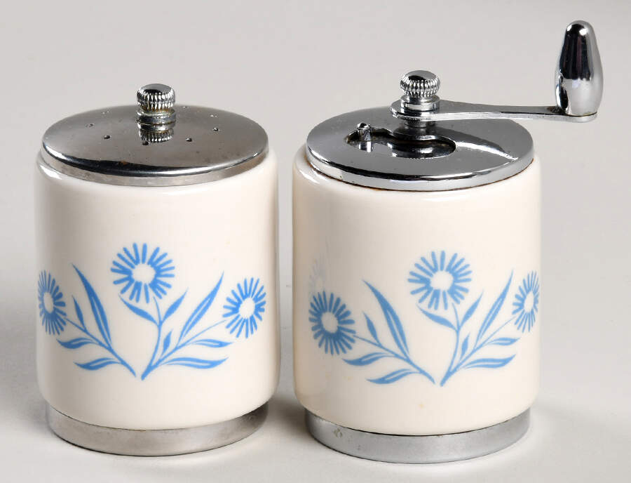 Cornflower Blue Salt Mill & Pepper Mill Set (SALMM2 & PEMM2) by Corning Corelle-1