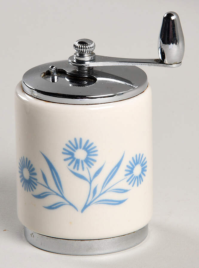 Cornflower Blue Pepper Mill by Corning Corelle-1