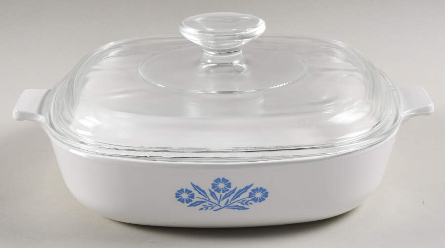 Cornflower Blue 8" Skillet & Lid by Corning Corelle-1
