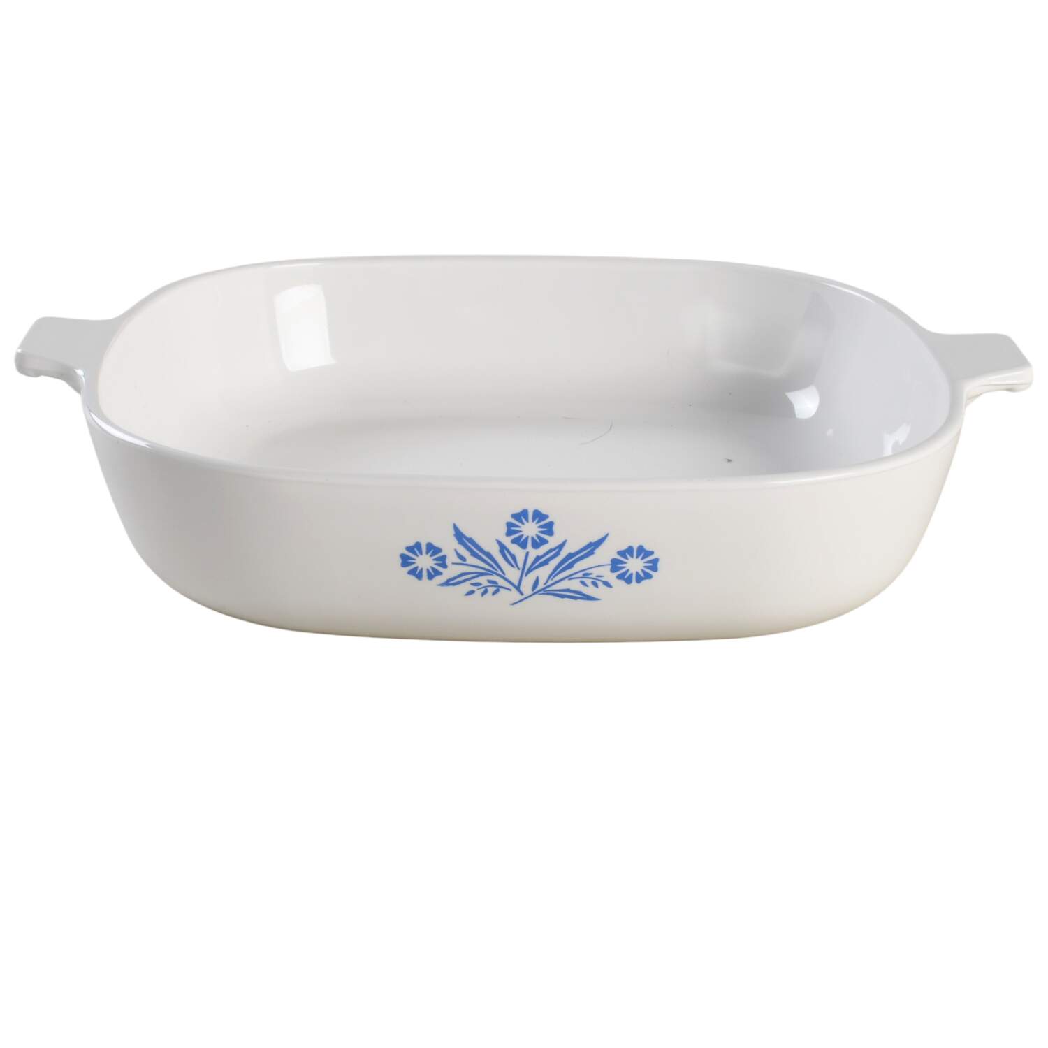 Cornflower Blue 2 Quart Square Casserole No Ceramic Lid by Corning Corelle-1