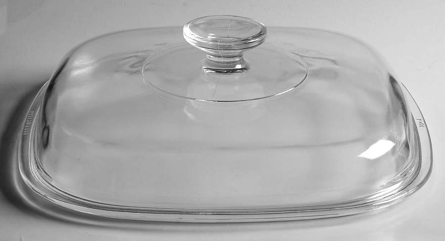 Cornflower Blue Lid for 4 Quart Square Casserole by Corning Corelle-1