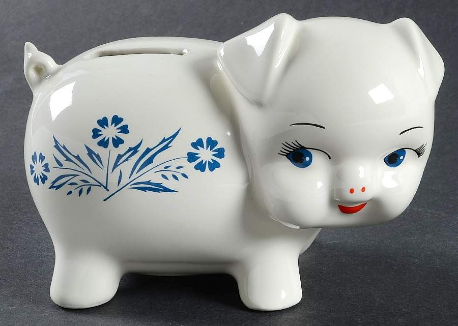 Cornflower Blue Bank by Corning Corelle-1