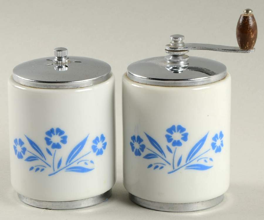 Cornflower Blue Salt Mill & Pepper Mill Set (SALMM1 & PEMM1) by Corning Corelle-1