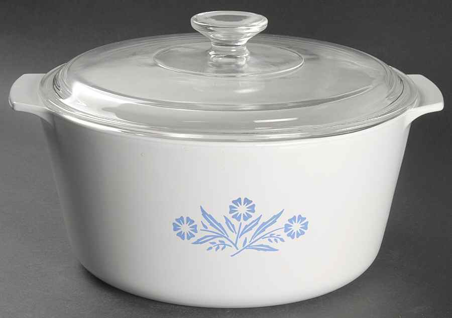 Cornflower Blue 5 Qt Rangetopper Saucepot W/Glass Lid by Corning Corelle-1