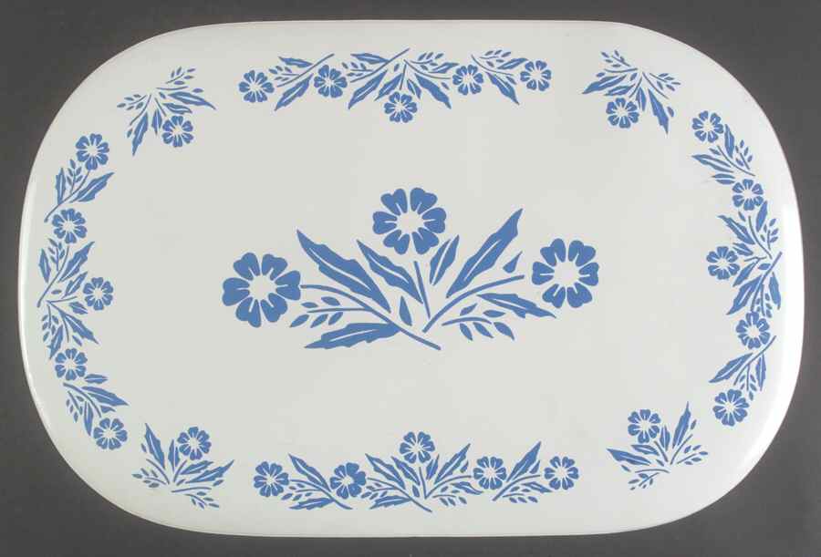 Cornflower Blue Vinyl Placemat by Corning Corelle-1