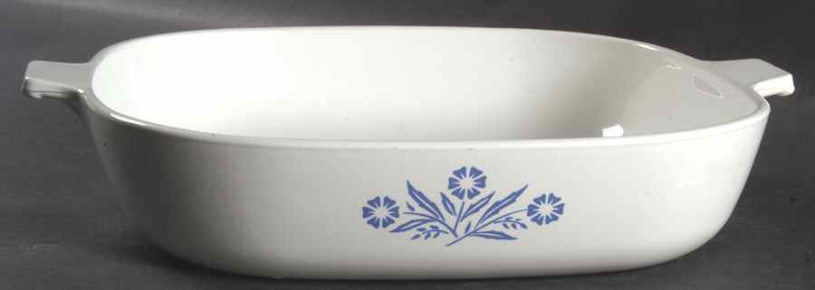 Cornflower Blue 2 Quart Square Casserole No Lid by Corning Corelle-1