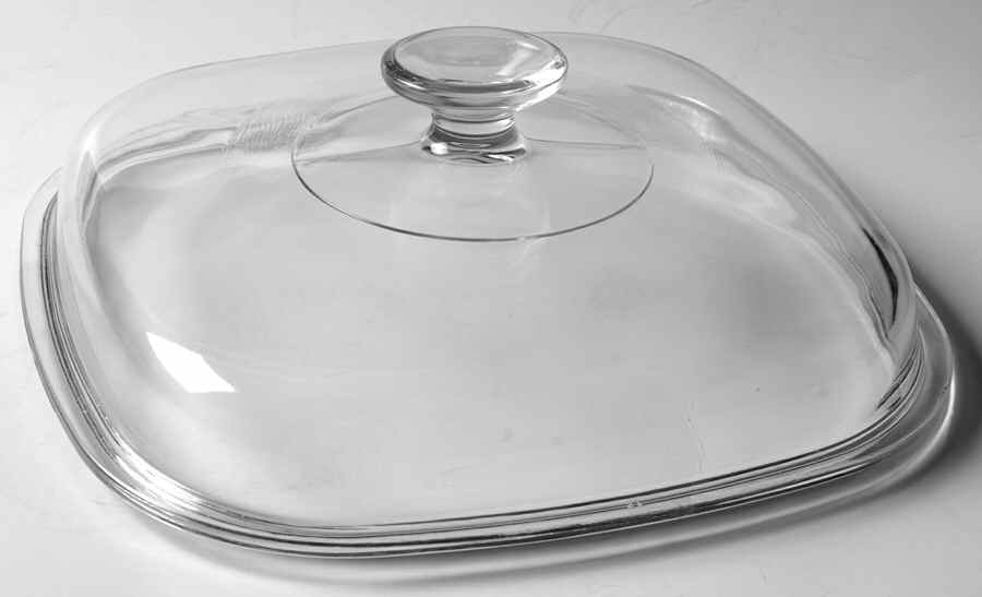 Cornflower Blue Lid for 4 Quart Square Casserole by Corning Corelle-1